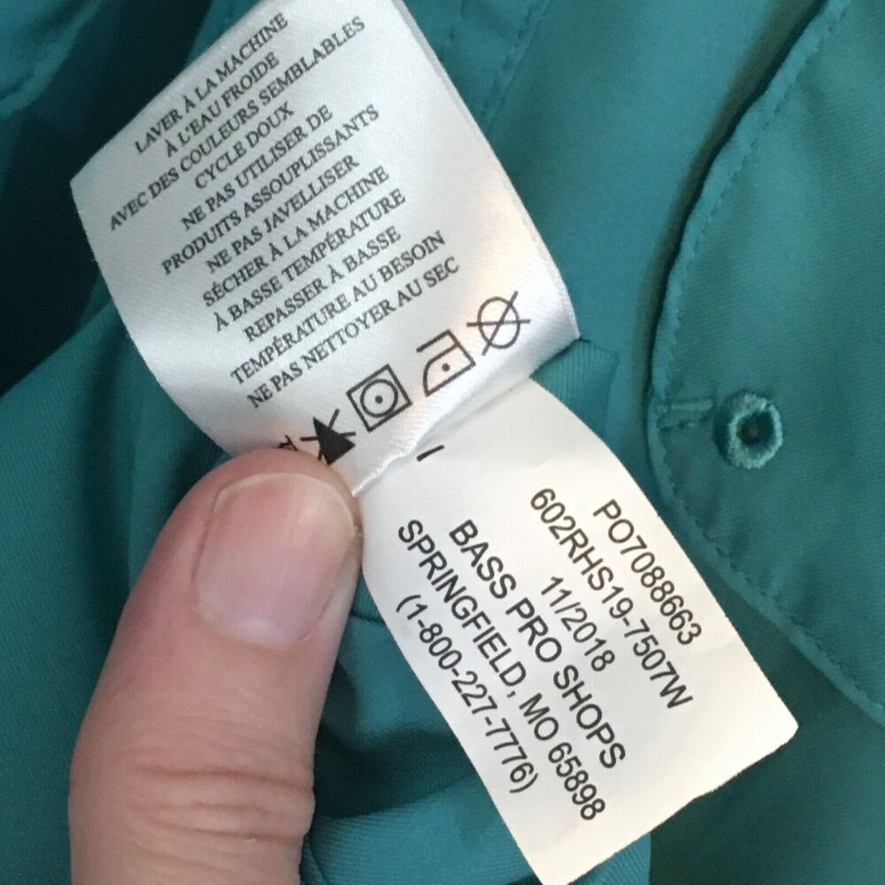 Red Head Brand Mens Green Outdoor Fishing Hiking Vented Shirt,‎ Roll Tab, sz M - Picture 11 of 11